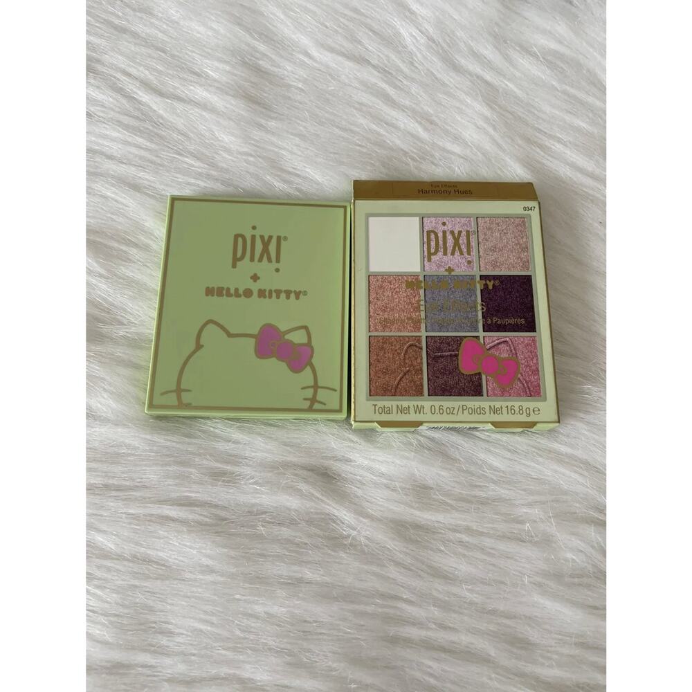 Pixi + Hello Kitty Eye Effects Shadow Palette 0347 Harmony Hues 9 Shades - NIB - Picture 4 of 8